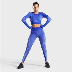 Gymshark Turbo Seamless Leggings in Blue